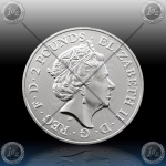 1oz V. BRITANIJA 2 Pounds 2019 (ROYAL ARMS) UNC